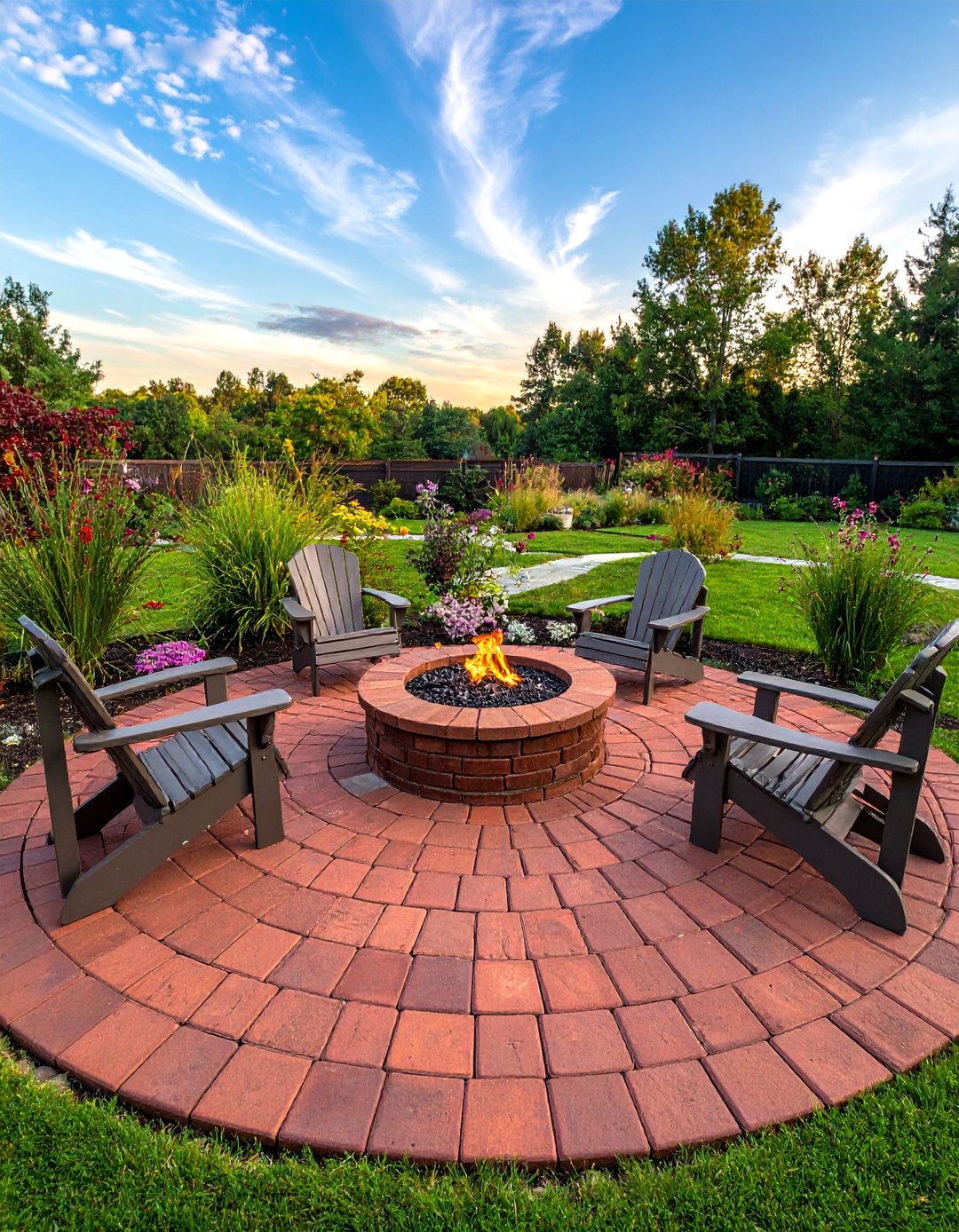Circle Pattern Patio Tile Kits - 30 Patio Tile Ideas for a Stylish Outdoor Space