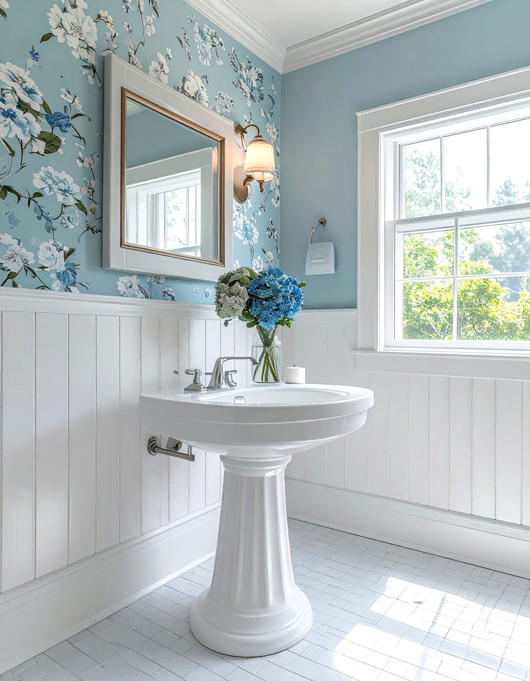 Classic Beadboard Powder Room Wainscoting - 25 Powder Room Wainscoting Ideas for a Stylish Bathroom