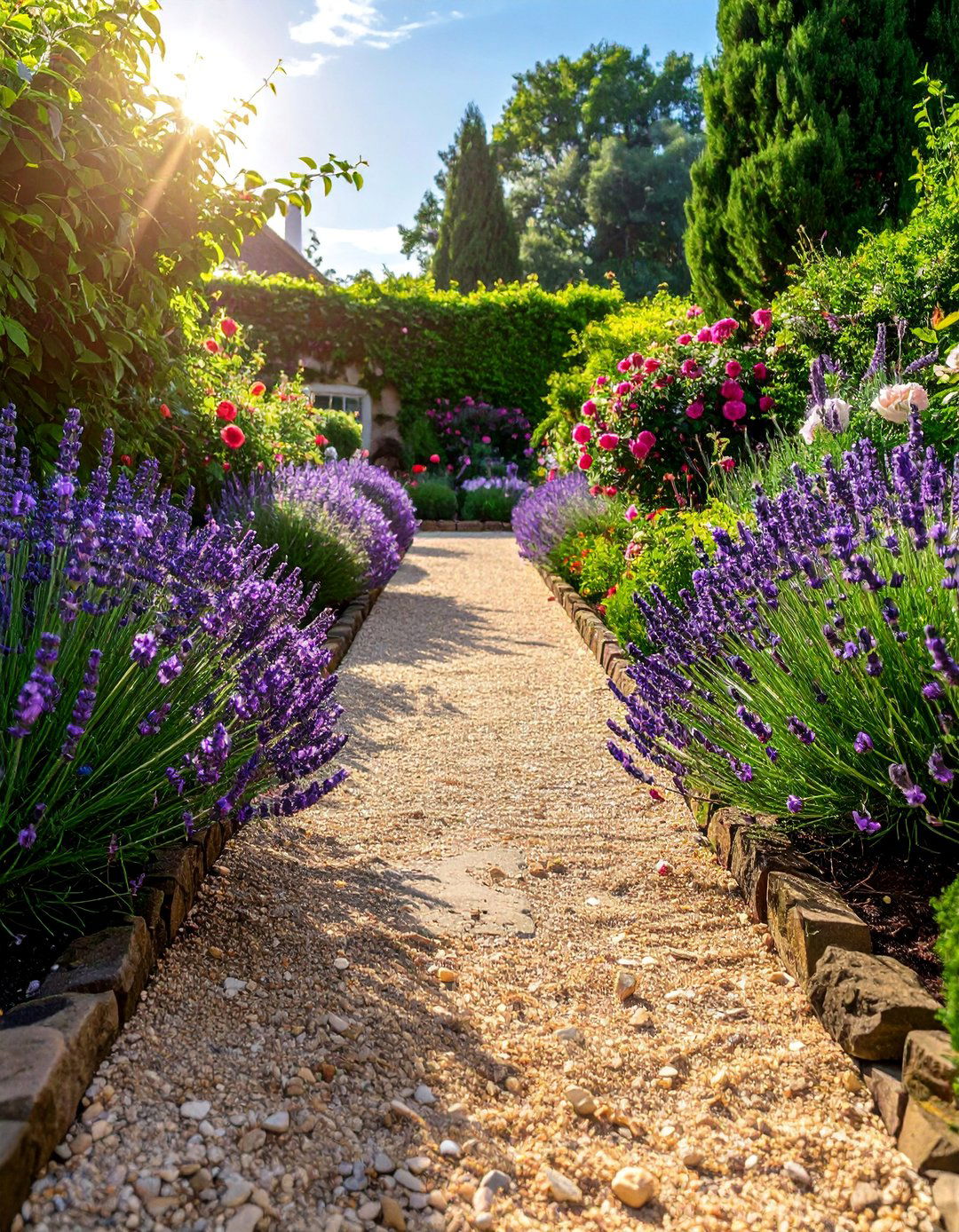 Classic Gravel Garden Path - 30 Garden Path Ideas to Enhance Your Outdoor Space