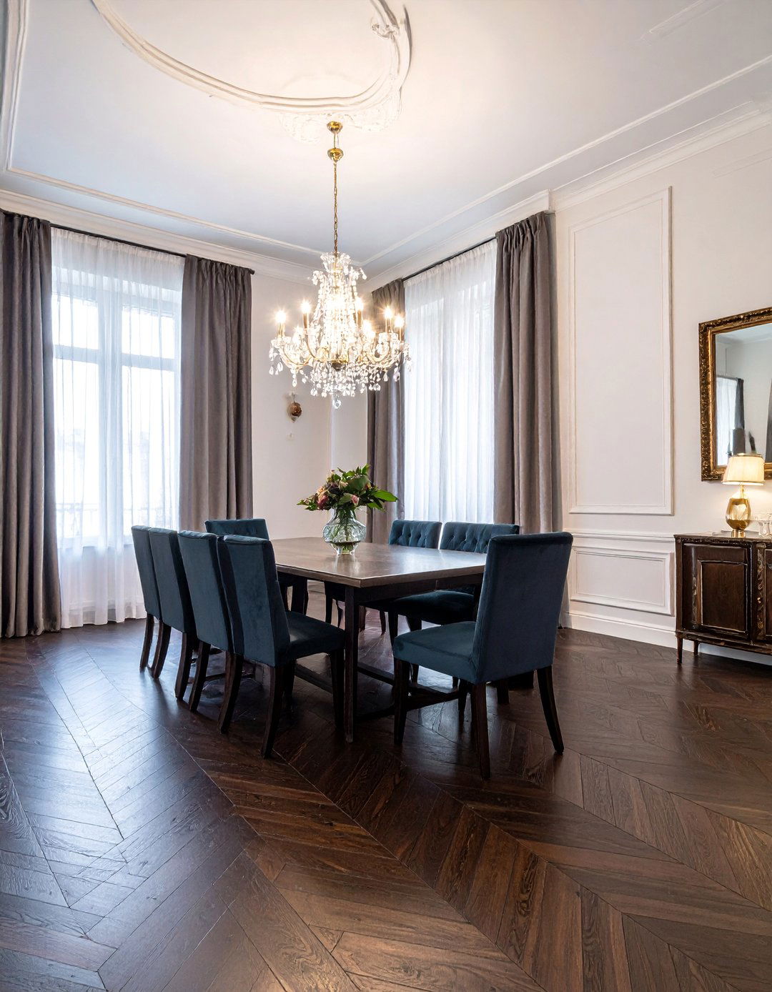 Classic Hardwood Flooring Patterns - 30 Traditional Interior Design Ideas for Timeless Homes