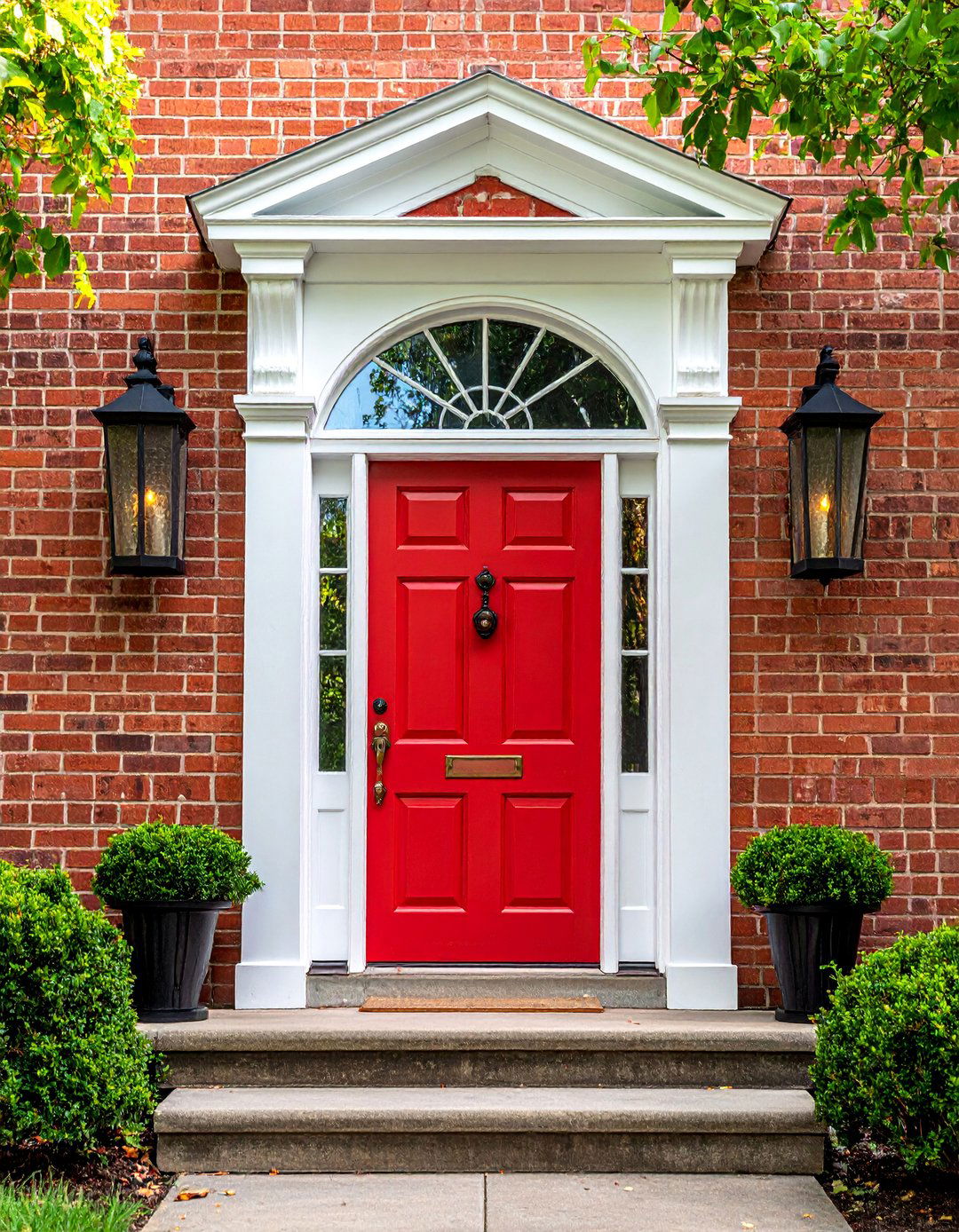 Classic Lantern Style Wall Sconces - 20 Front Porch Lighting Ideas to Enhance Your Home's Curb Appeal