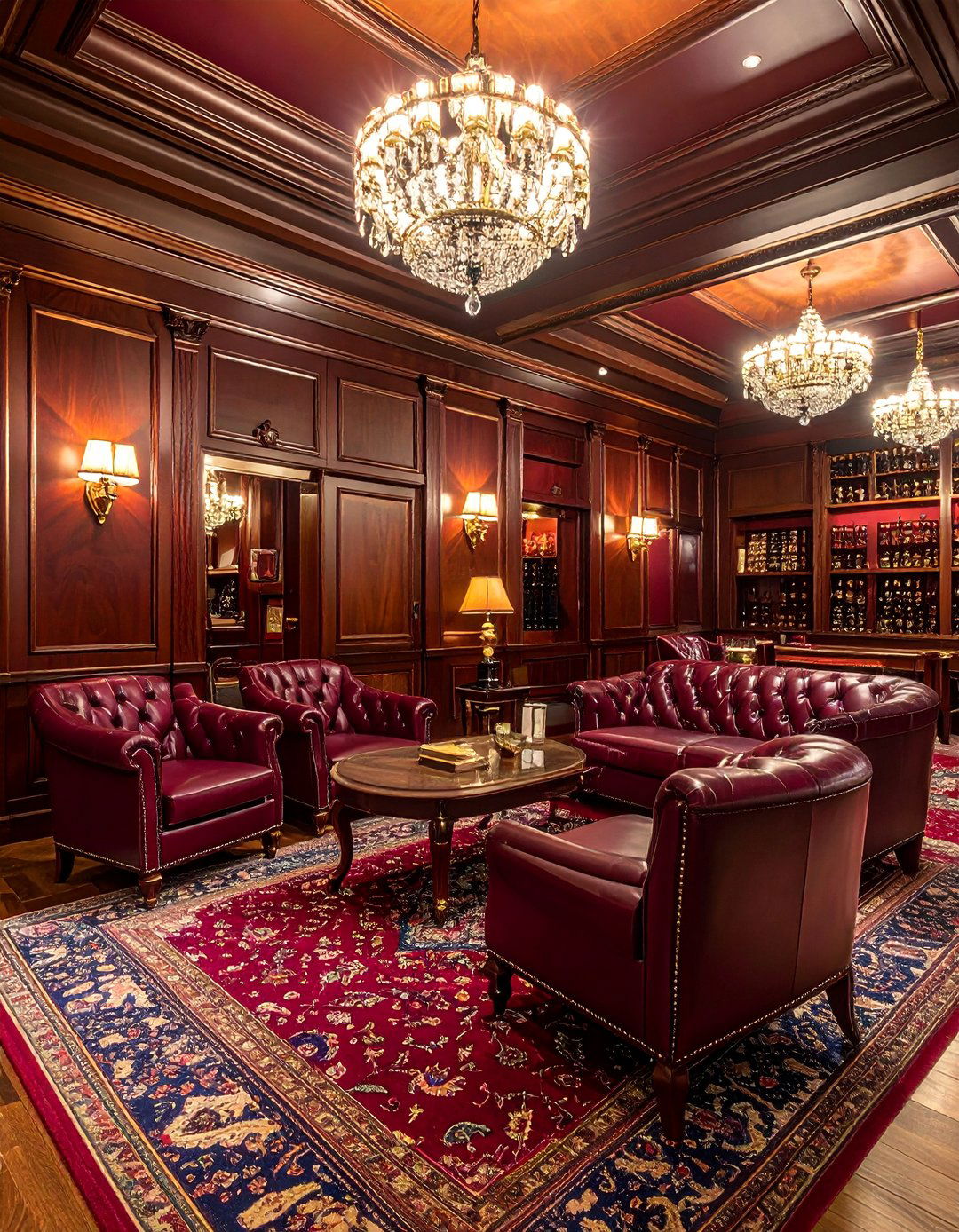 Classic Leather Gentlemans Club - 20 Cigar Room Ideas for a Luxurious Smoking Lounge