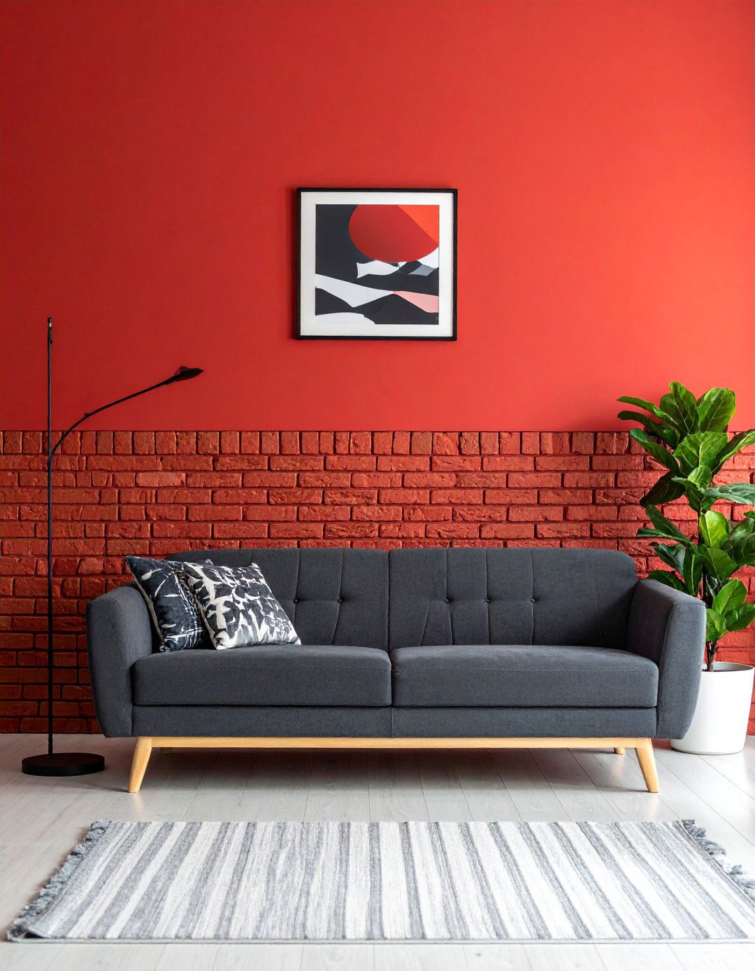 Classic Red Brick Accent Wall - 20 Brick Accent Wall Ideas for Modern Home Design