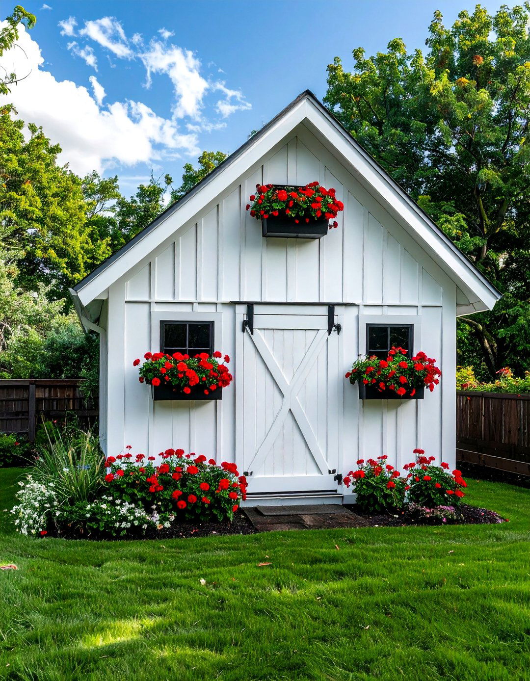 Classic White Farmhouse Shed Color - 20 Shed Color Ideas to Transform Your Outdoor Space