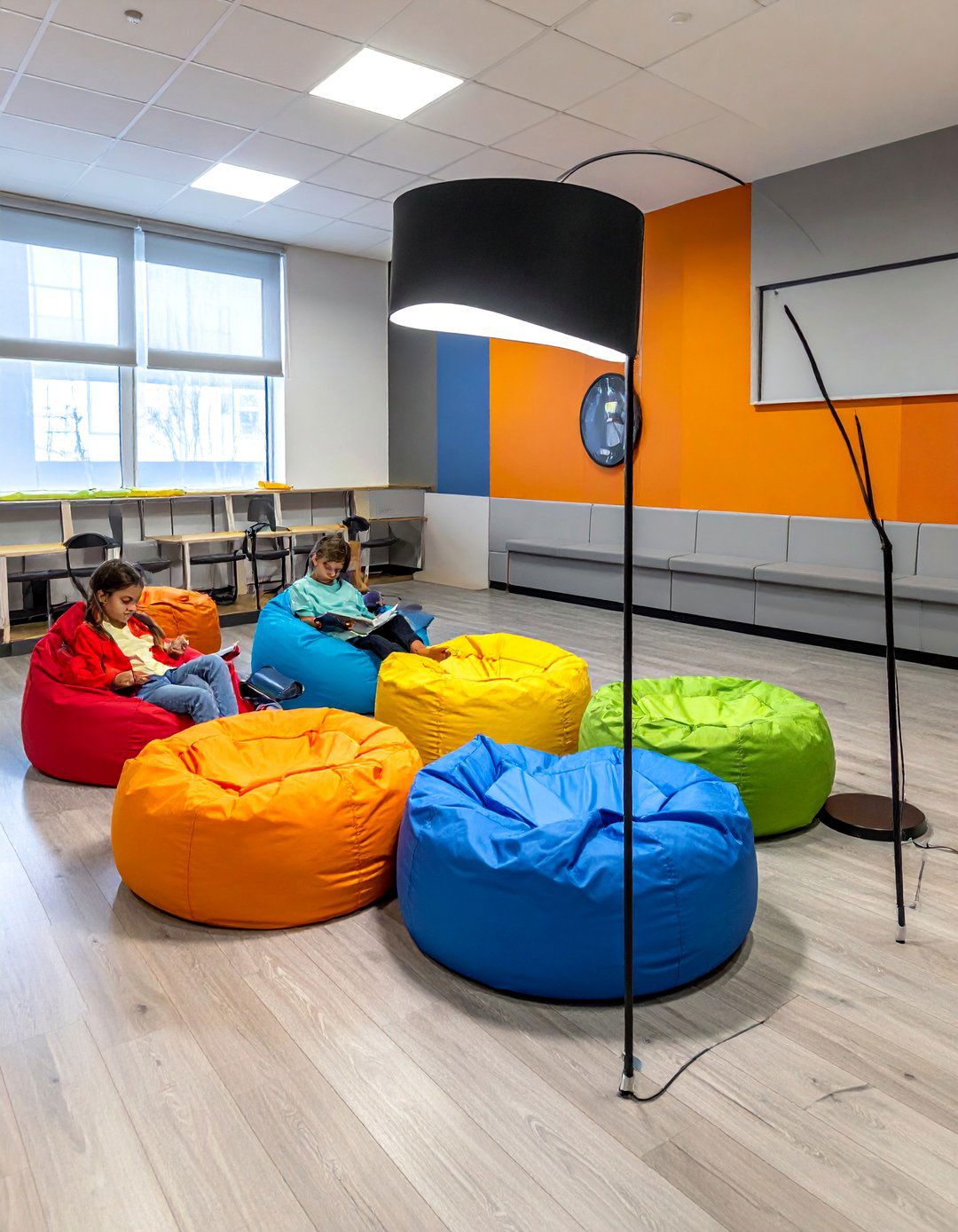 Classroom Lighting with Floor Lamps for Flexible Seating - 15 Classroom Lighting Ideas for a Bright and Productive Environment