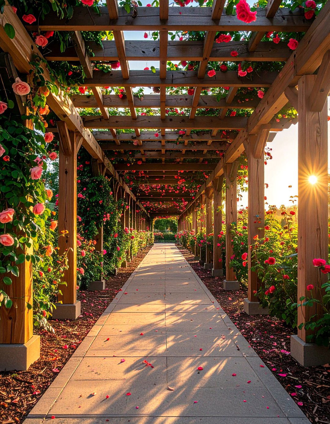 Climbing Rose Pergola Walkway - 40 English Garden Design Ideas for a Timeless Landscape