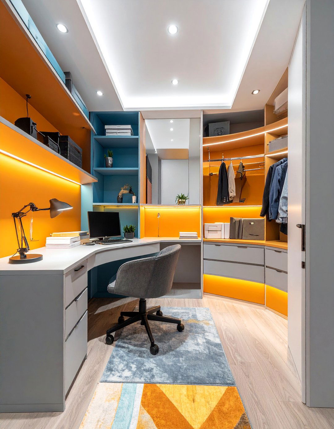Closet Conversion Office Space - 40 Bedroom Office Ideas for a Productive Space