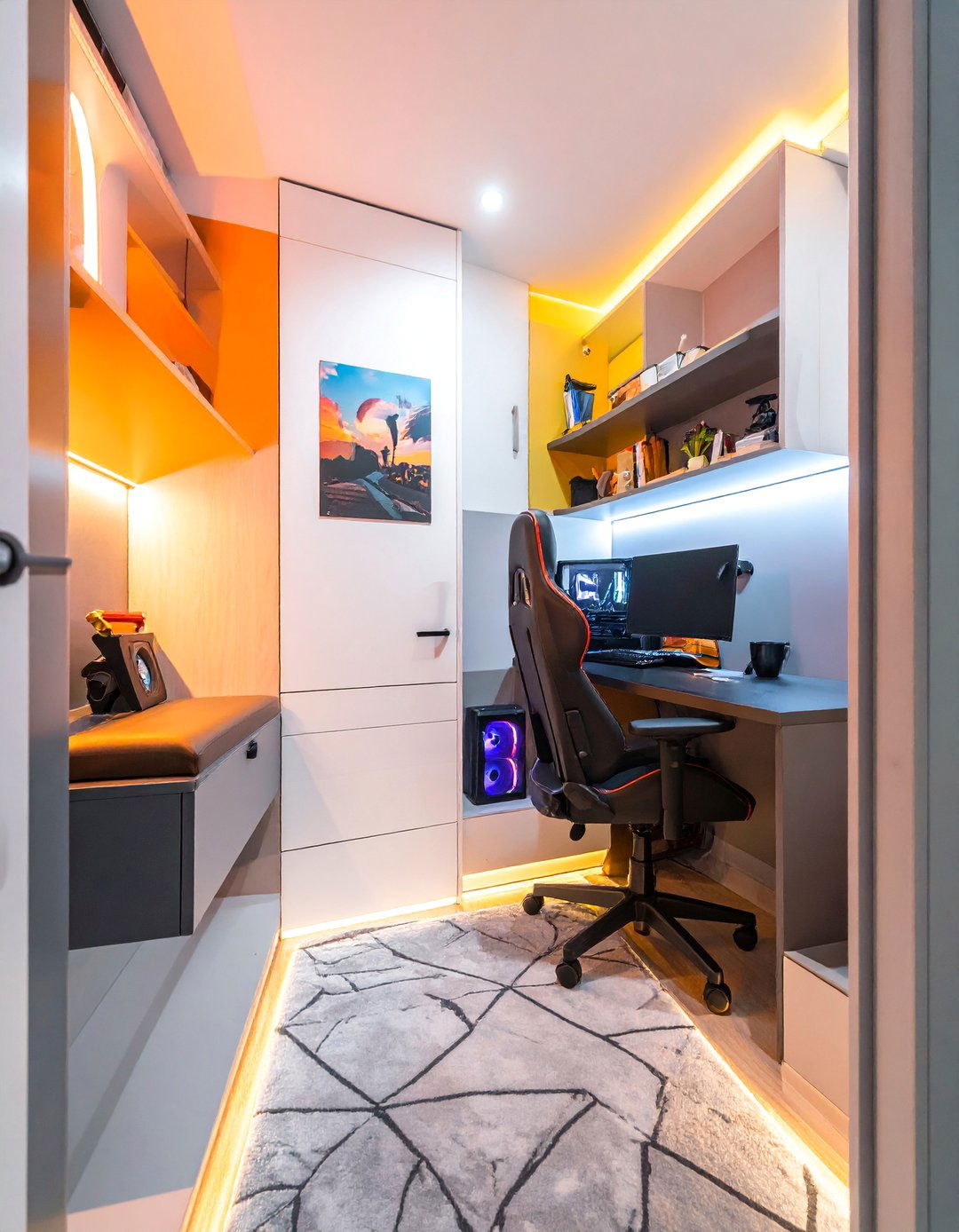 Closet Gaming Cave - 25 Small Game Room Ideas for Fun and Functionality