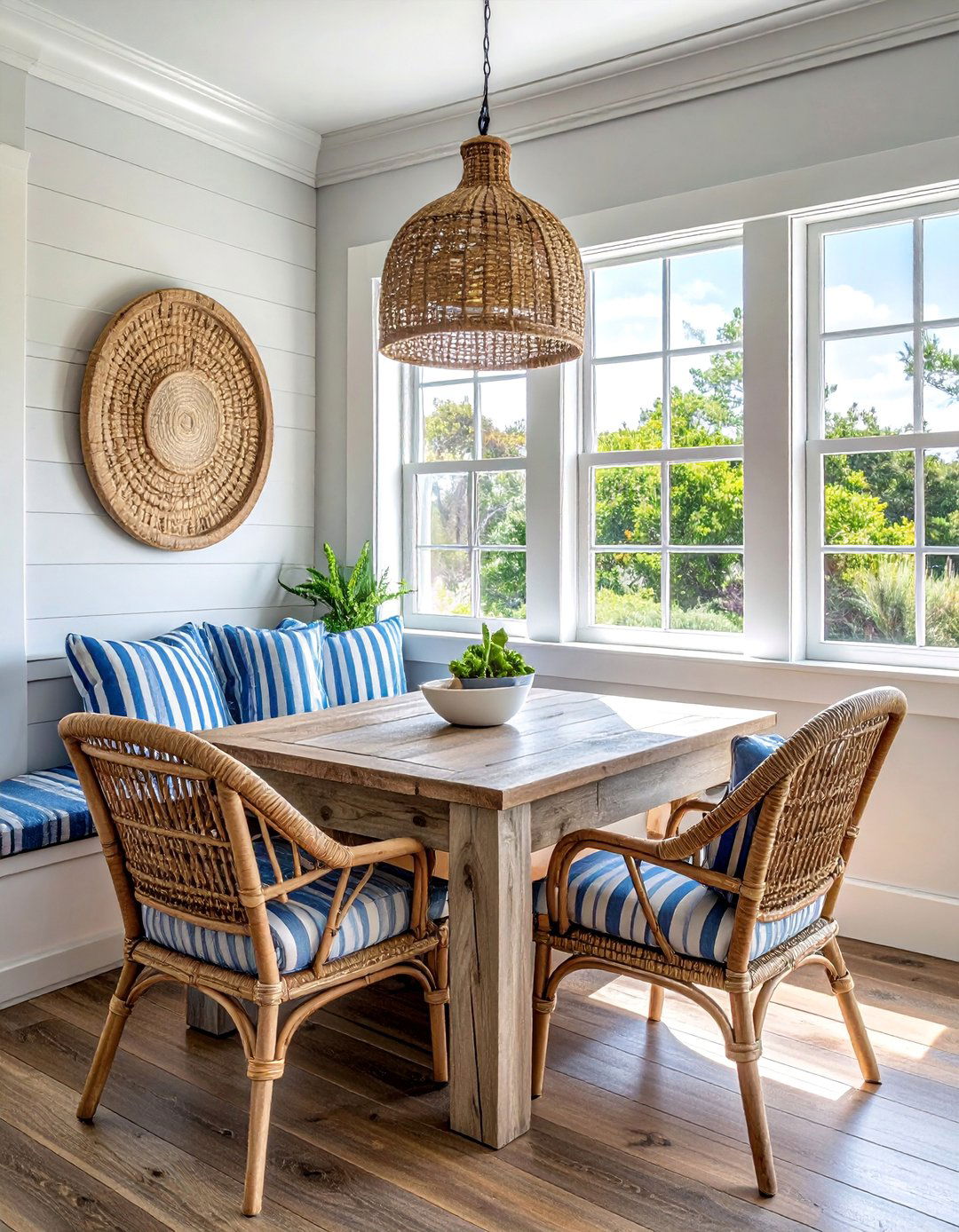 Coastal Inspired Breakfast Corner