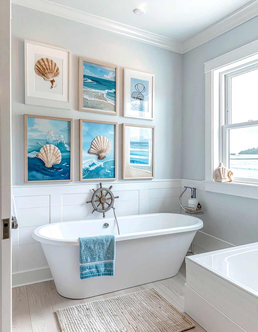Coastal and Nautical Gallery Wall - 40 Gallery Wall Ideas to Showcase Your Style