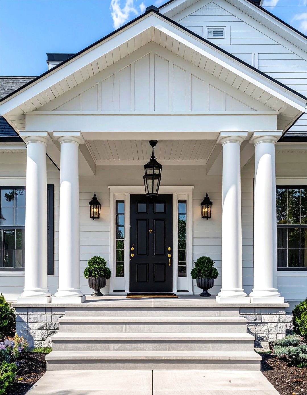 Colonial Style Raised Ranch Front Porch - 25 Raised Ranch Front Porch Ideas for Curb Appeal