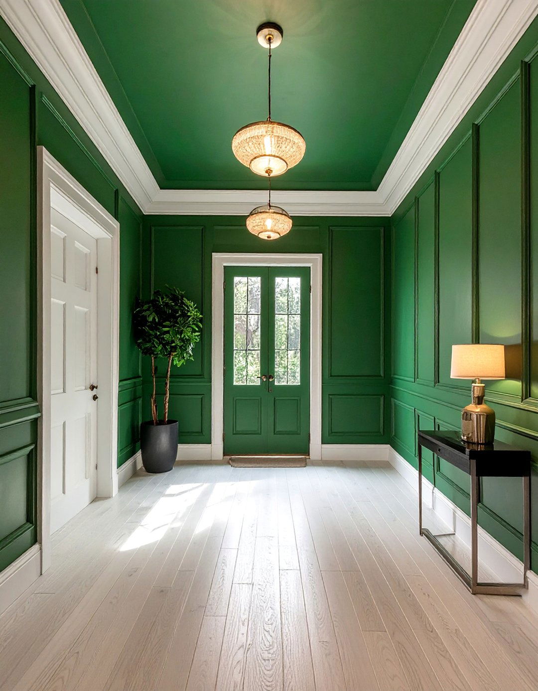 Color Drenching Effect - 50 Foyer Decor Ideas to Make a Grand First Impression