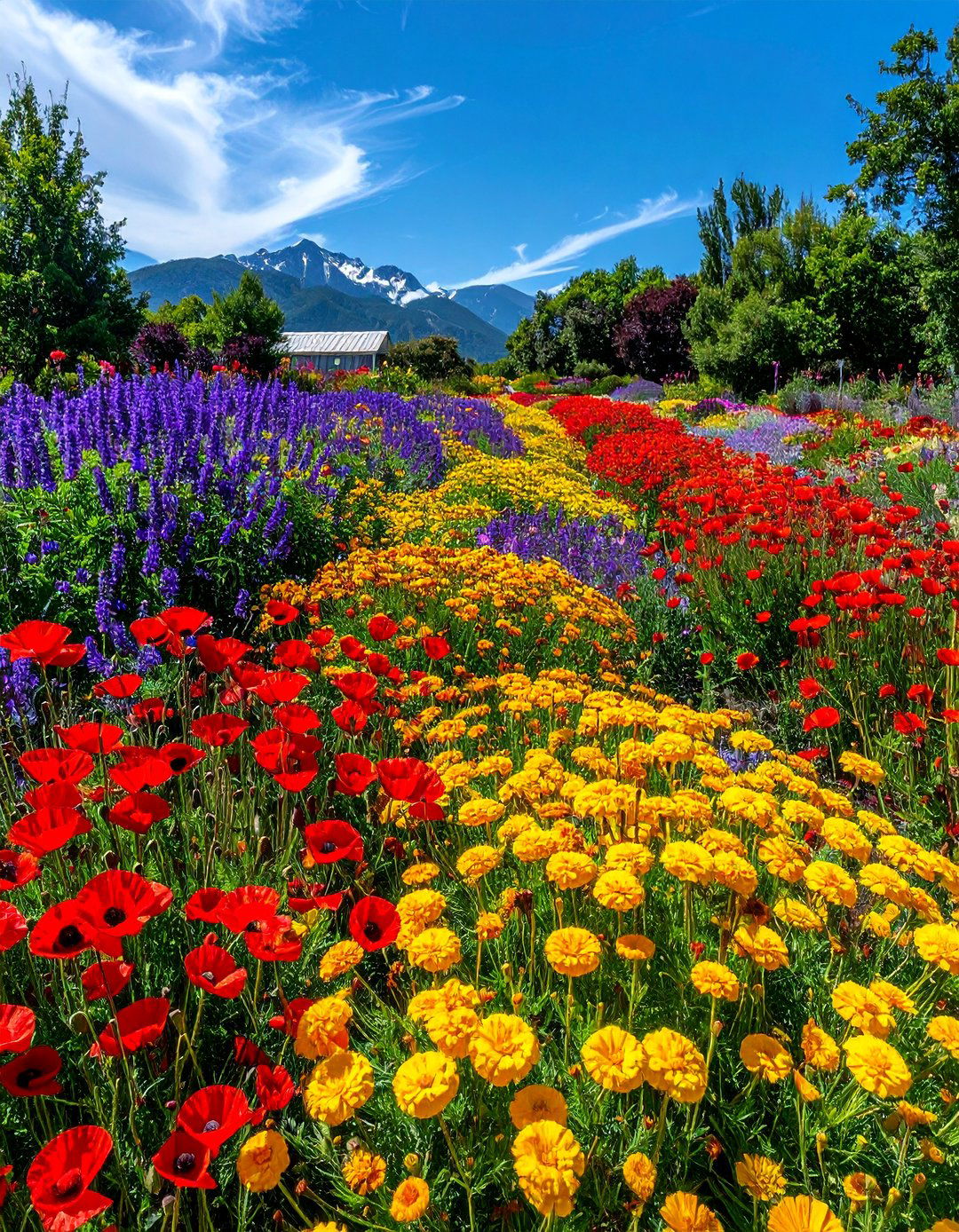 Colorful Flowerbed Sensory Garden for Sight - 25 Sensory Garden Ideas to Stimulate the Senses