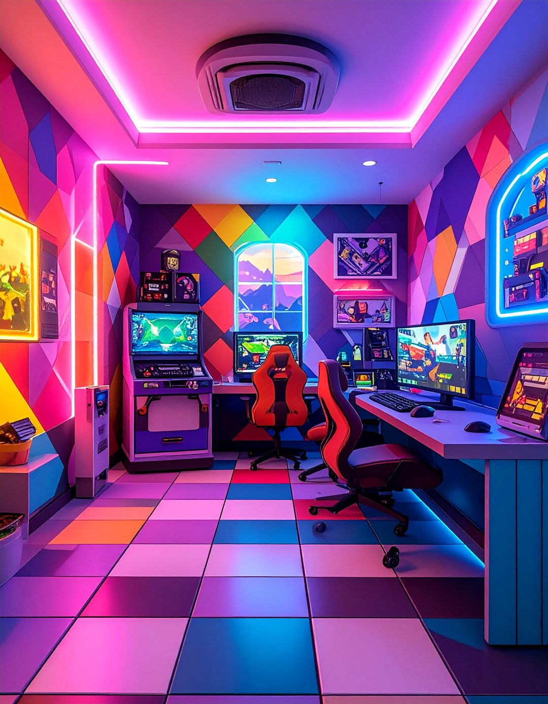 Colorful Pixel Art Paradise - 30 Retro Game Room Ideas for a Fun and Nostalgic Space