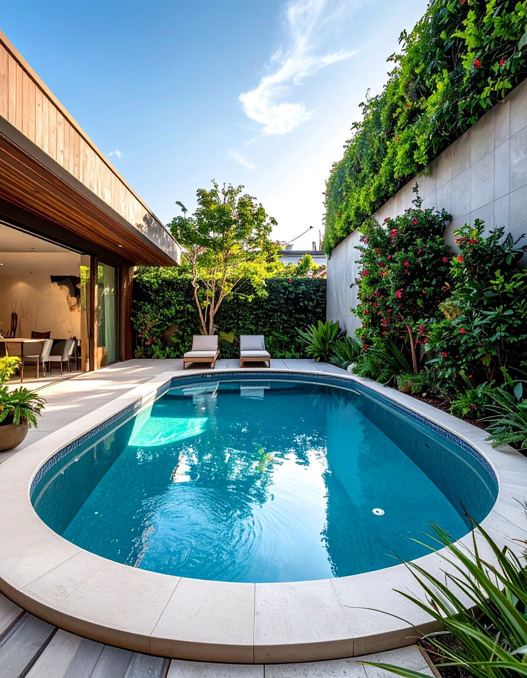 Compact Plunge Pool for Small Spaces - 30 Luxury Swimming Pool Design Ideas for Your Backyard