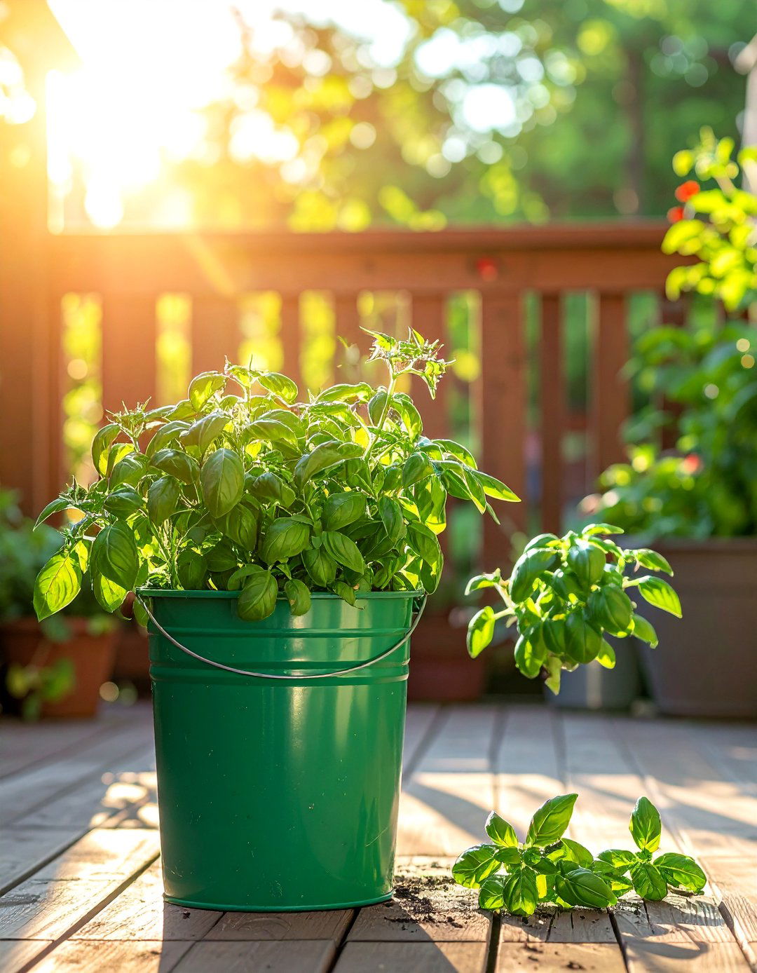 Companion Planting Bucket Duo - 20 Bucket Garden Ideas for Creative Small Spaces