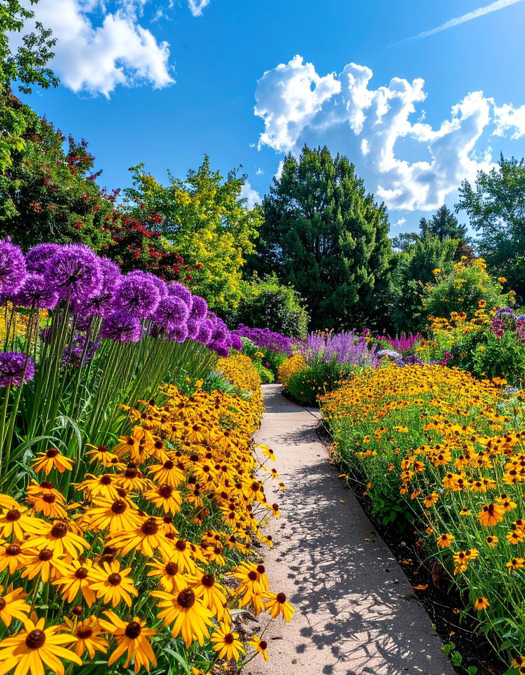 Complementary Purple and Yellow Garden Colour Scheme - 30 Garden Colour Schemes to Brighten Your Outdoor Space