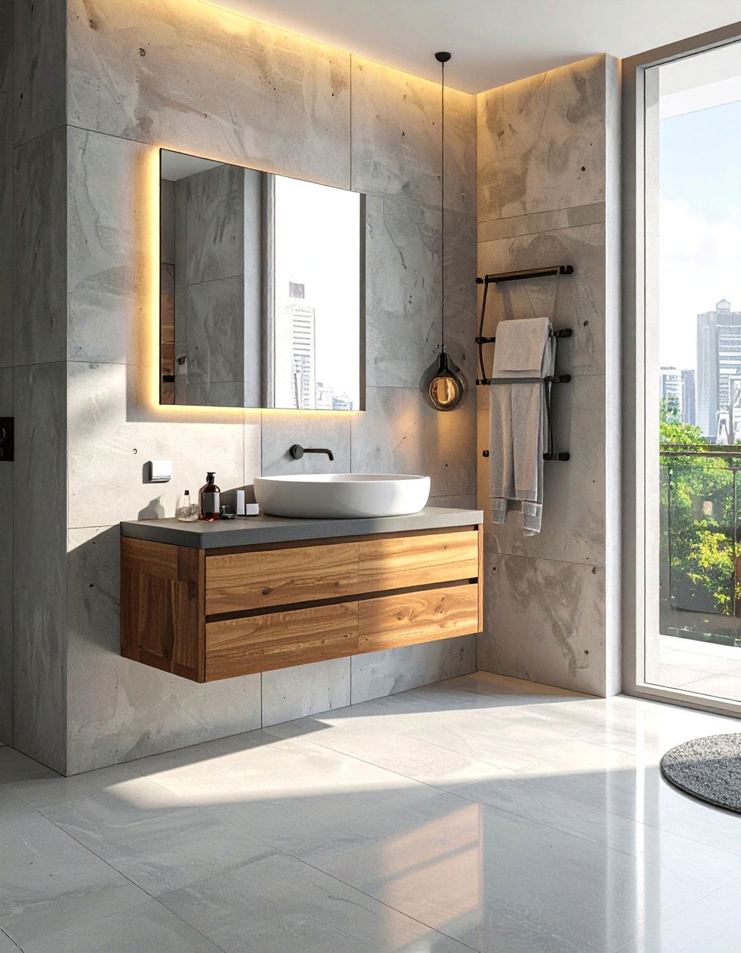 Concrete Bathroom Elements - 20 Brutalism Interior Design Ideas for Bold Spaces