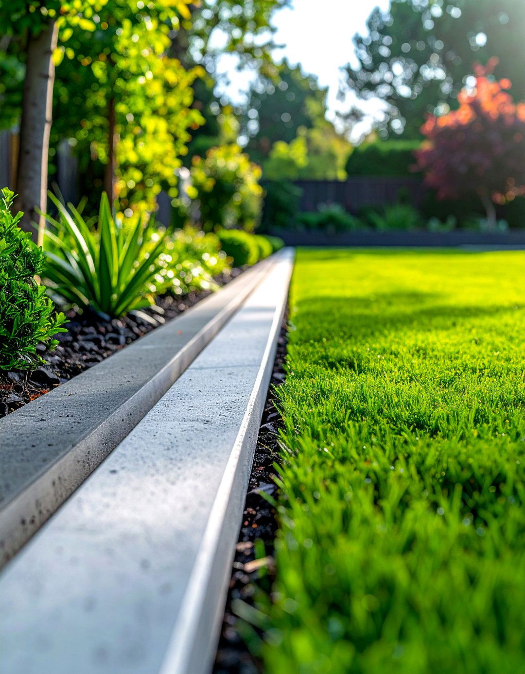 Concrete Edging for Garden Beds - 25 Concrete Landscaping Ideas for Modern Outdoor Spaces