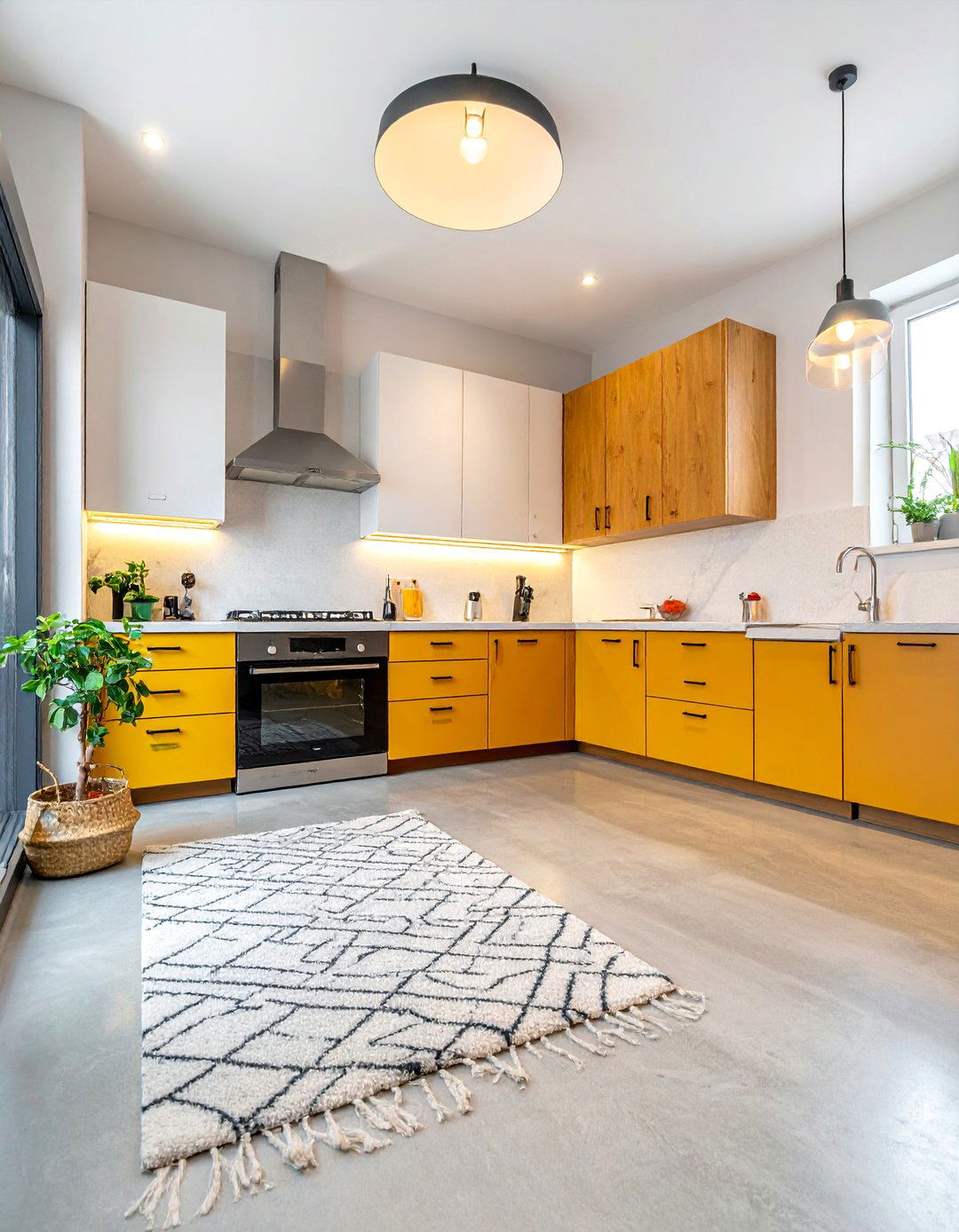 Concrete Floor Kitchen with Radiant In Floor Heating - 25 Concrete Floor Kitchen Ideas for a Sleek Look