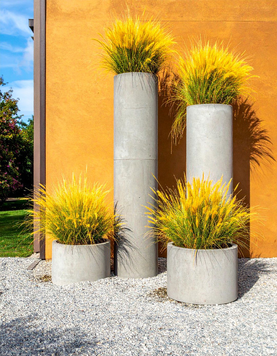 Concrete Pipe Garden Planters - 25 Concrete Garden Ideas to Enhance Your Outdoor Aesthetic