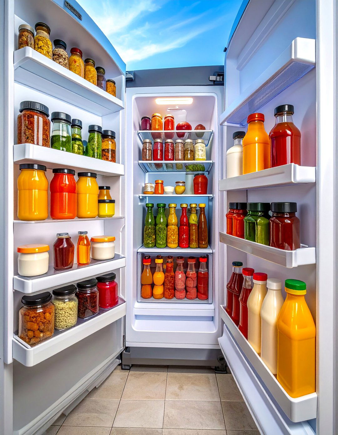 Condiment Door Management - 20 Refrigerator Organization Ideas for a Tidy Kitchen