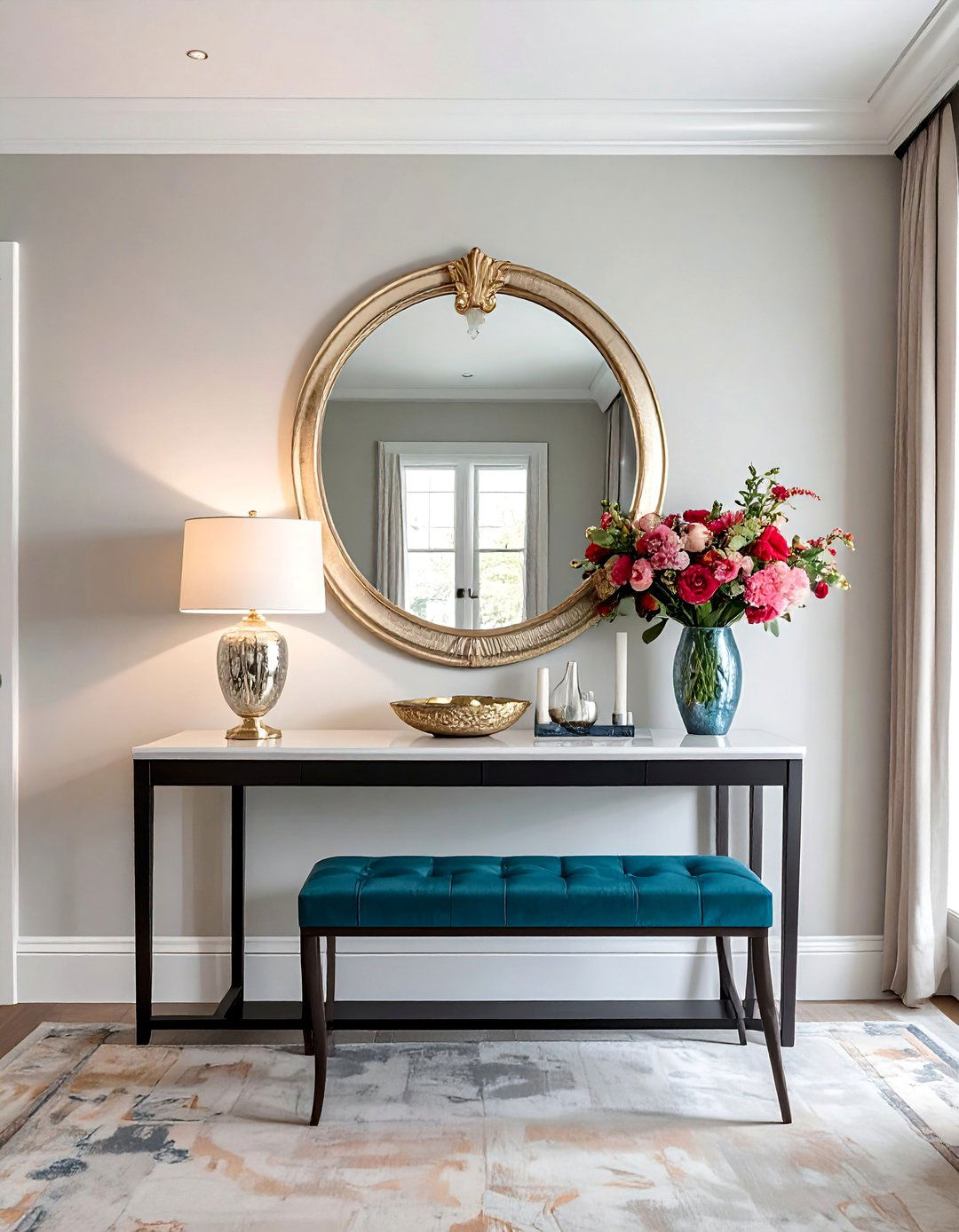 Console Table Mirror Pairing - 25 Dining Room Mirror Ideas to Reflect Your Style
