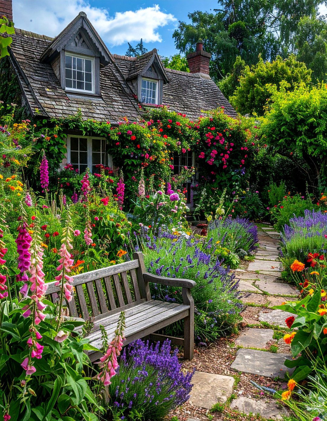 Cottage Garden Secret Corner - 35 Secret Garden Ideas for a Hidden Outdoor Retreat