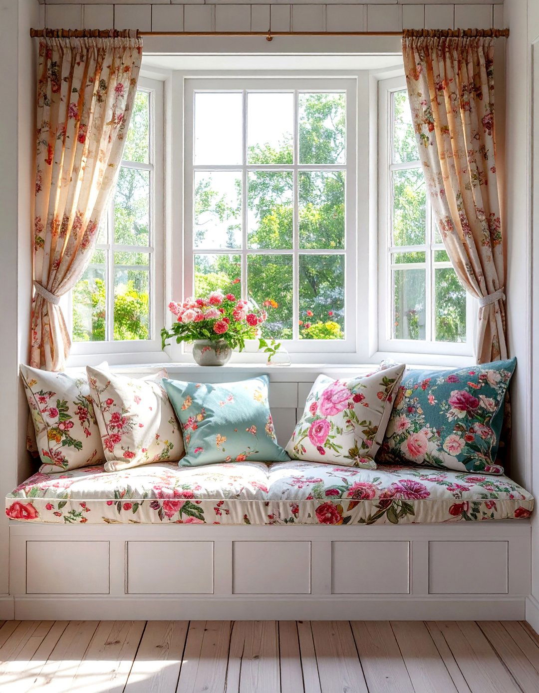 Cottage Style Window Perch - 40 Window Seat Ideas for a Cozy and Functional Space