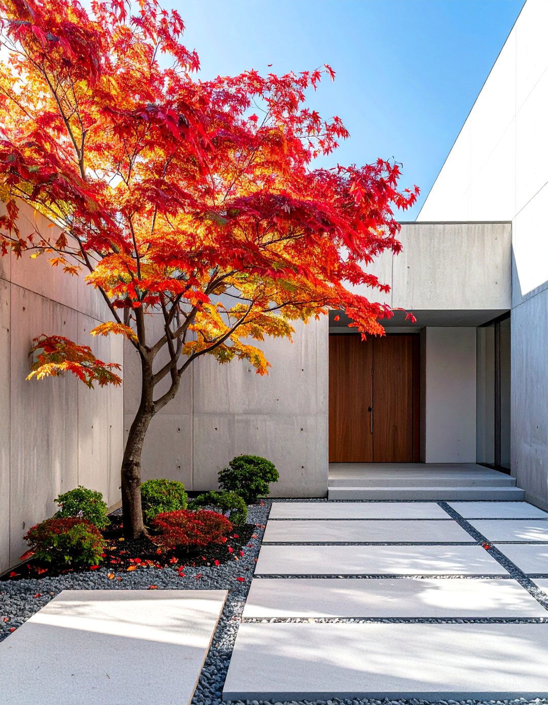 Courtyard Entry Design - 35 Modern House Exterior Design Ideas for a Sleek Look