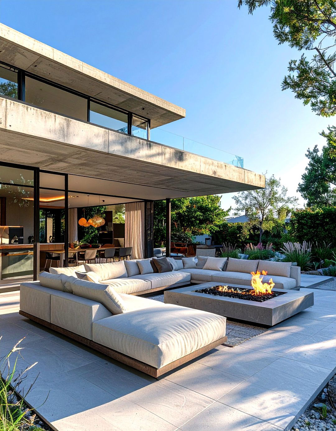 Covered Outdoor Living Space - 35 Modern House Exterior Design Ideas for a Sleek Look