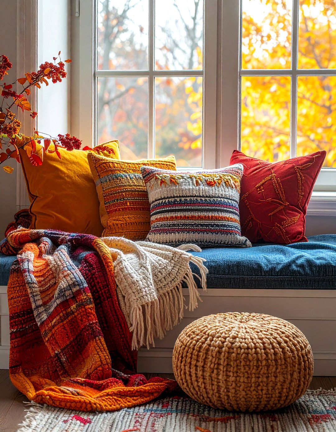 Cozy Throw Pillow Setup - 40 Window Seat Ideas for a Cozy and Functional Space