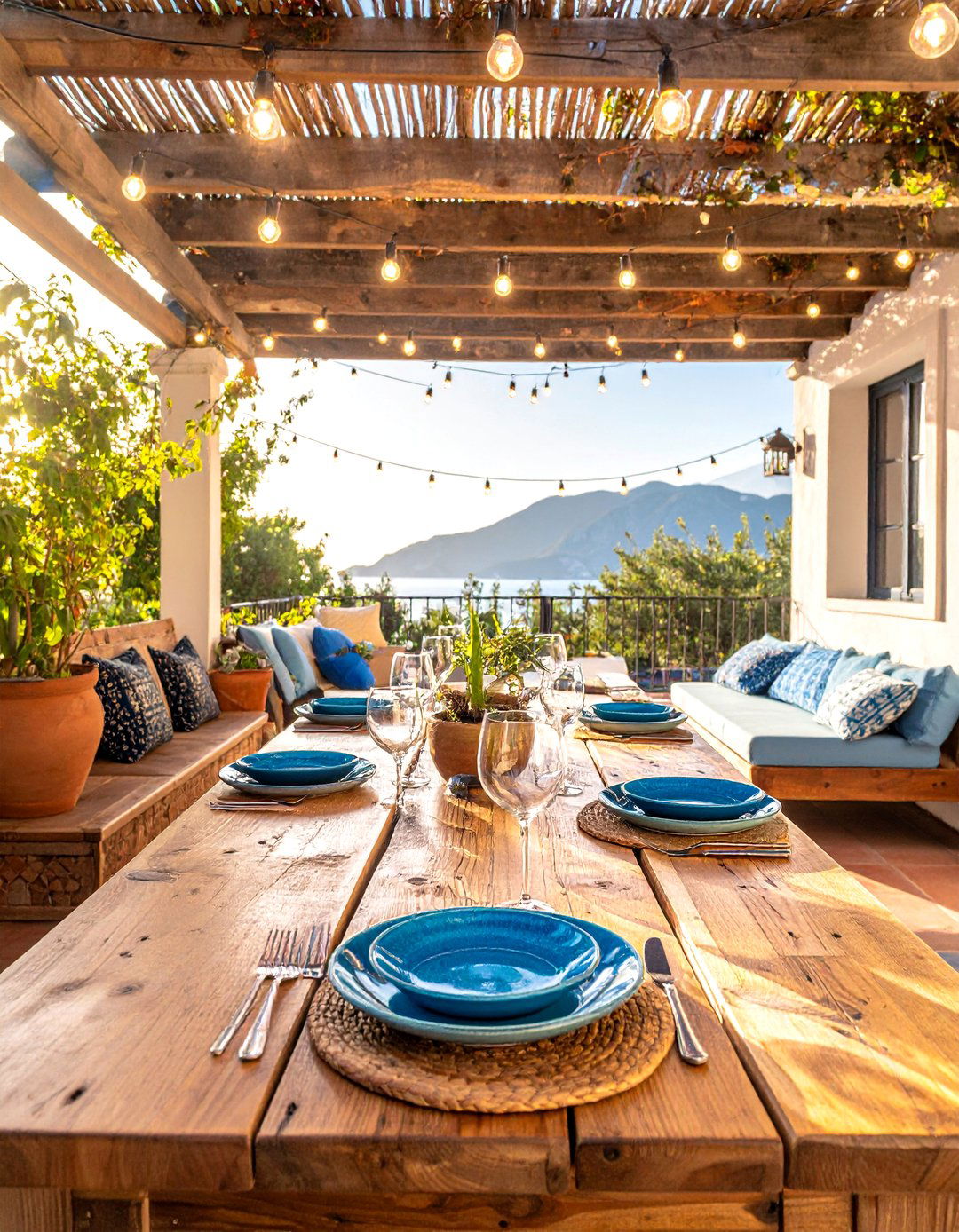 Creating an Alfresco Dining Area on a Mediterranean Patio - 25 Mediterranean Patio Ideas for a Relaxing Outdoor Space