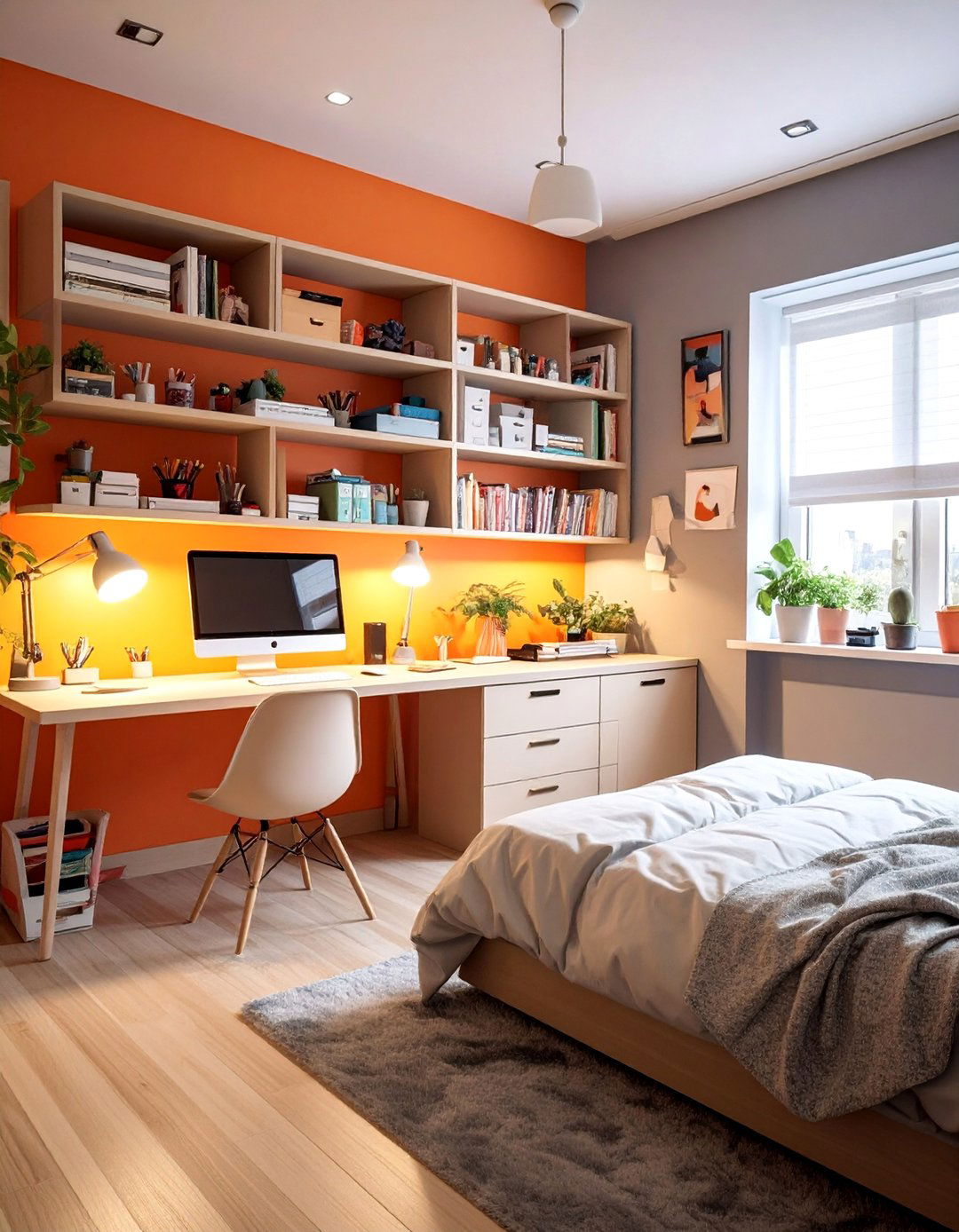 Creative Arts and Crafts Station - 40 Bedroom Office Ideas for a Productive Space