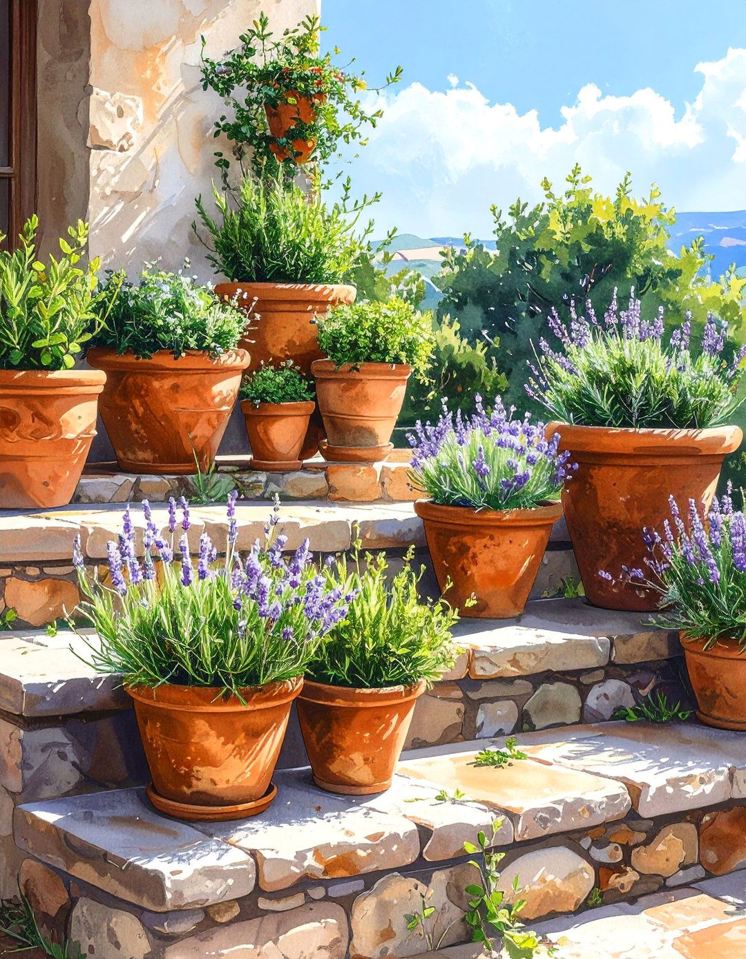 Cultivating a Fragrant Herb Garden on a Mediterranean Patio