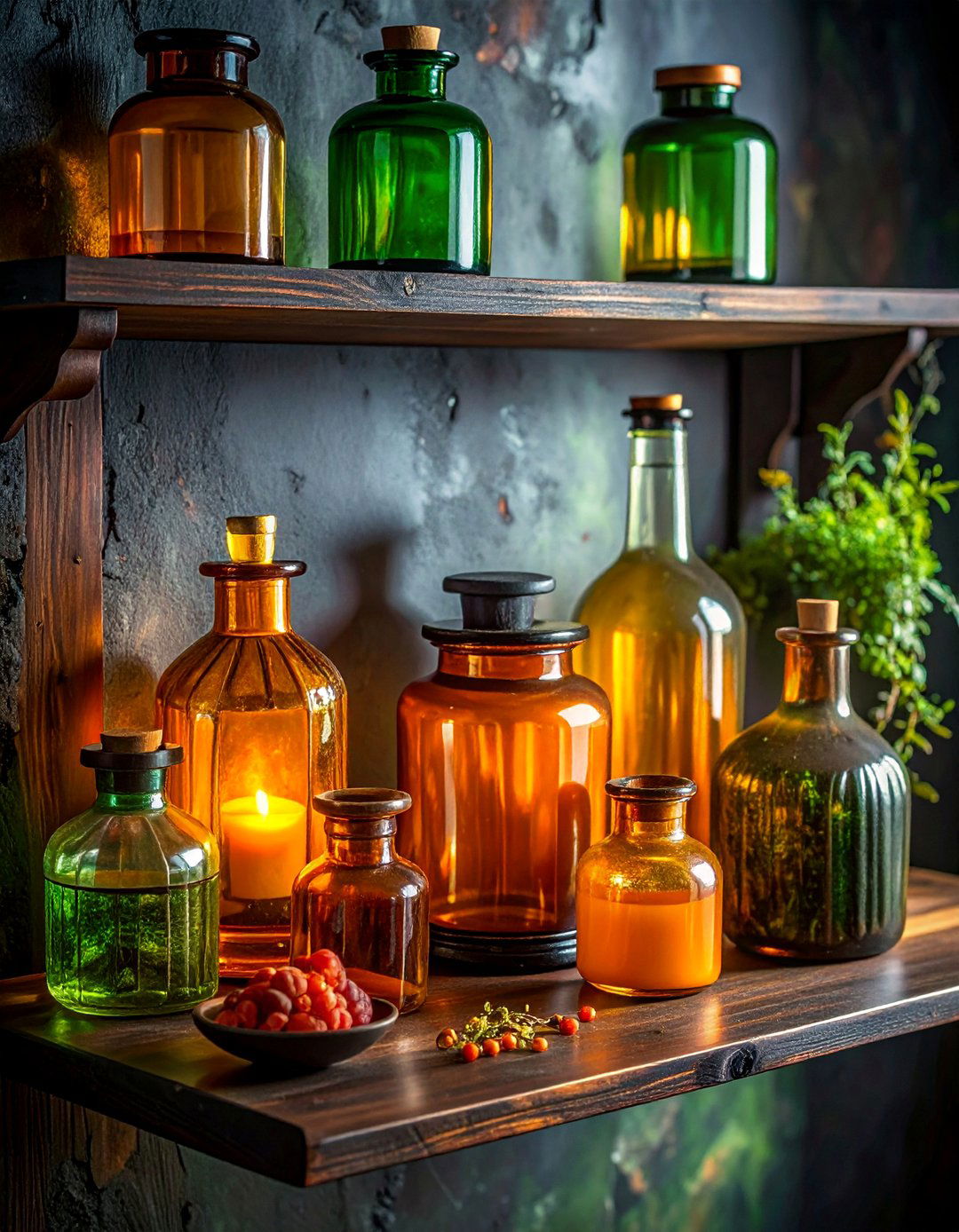 Curating Antique Apothecary Jar Collections - 30 Whimsigoth Decor Ideas to Enchant Your Space