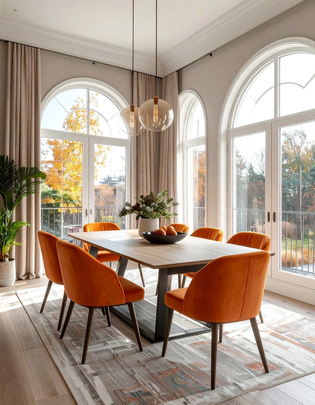Custom Arched Window Treatments - 25 Dining Room Window Ideas for a Bright and Airy Space