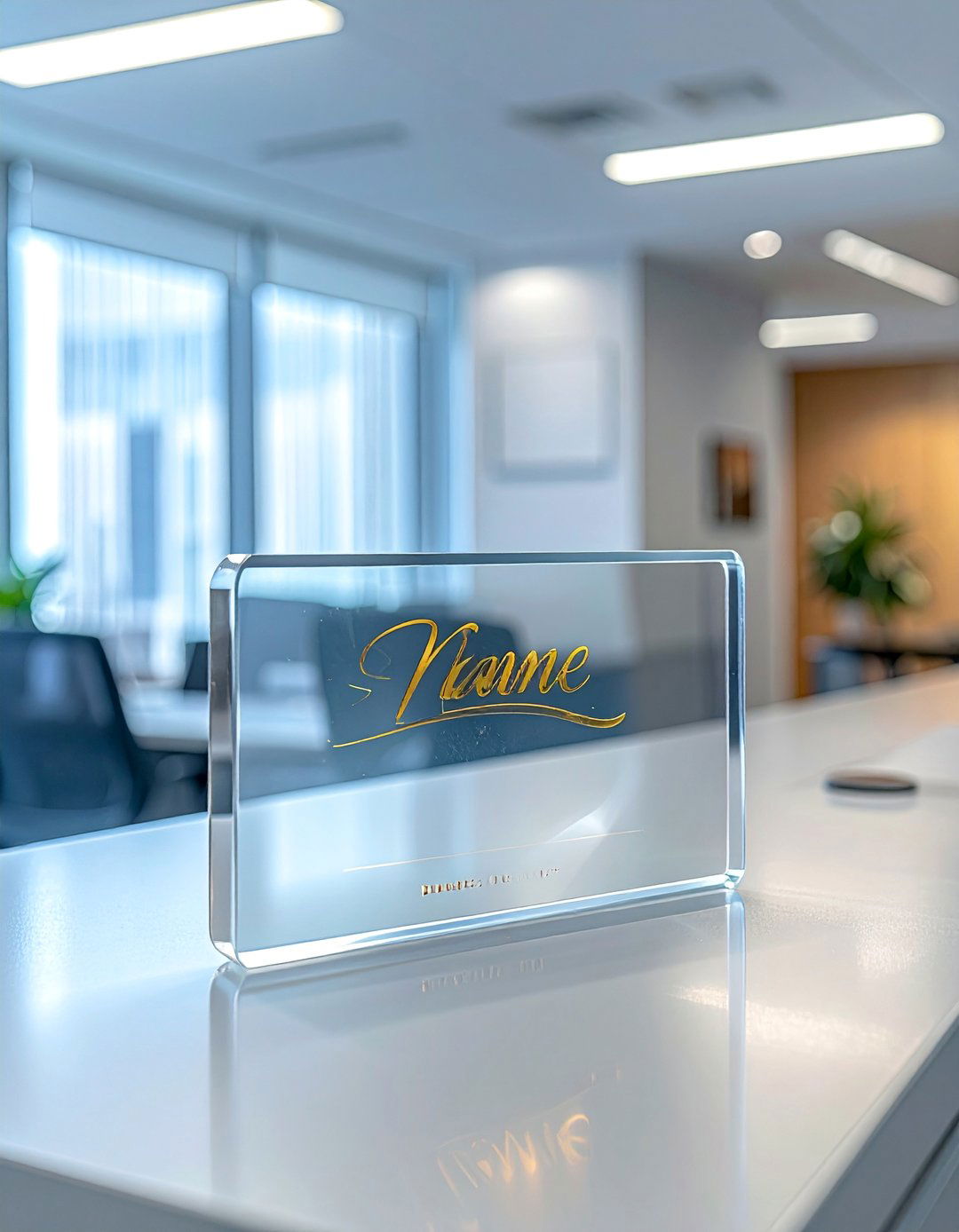 Custom Nameplate - 30 Cubicle Decor Ideas to Personalize Your Workspace