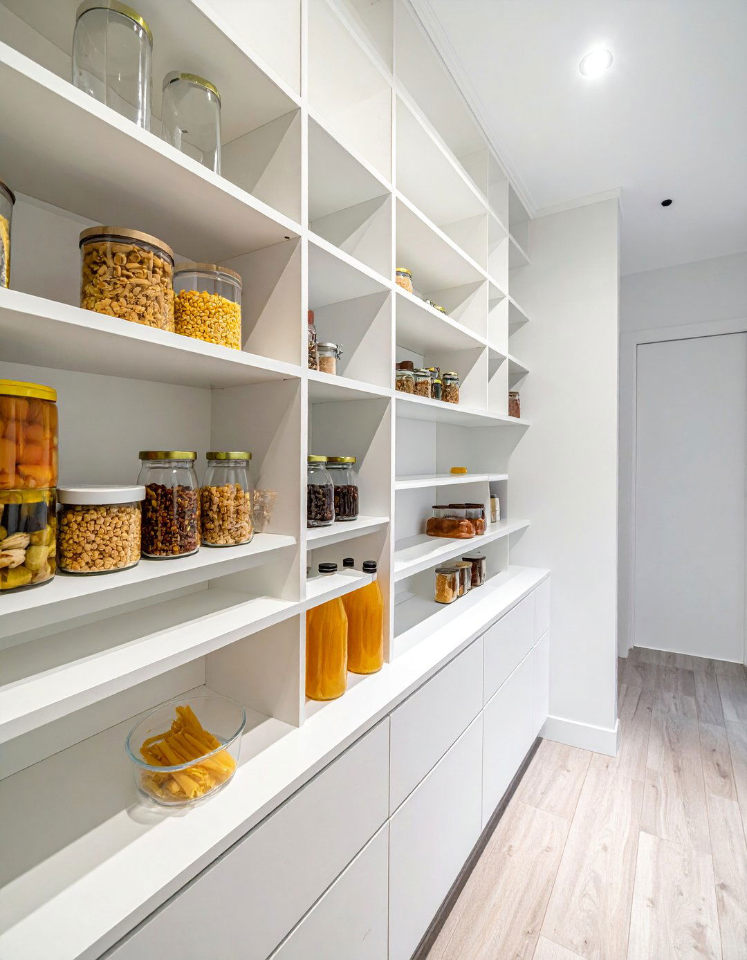 Customized Built In Pantry Shelving - 30 Small Pantry Ideas for Efficient Storage