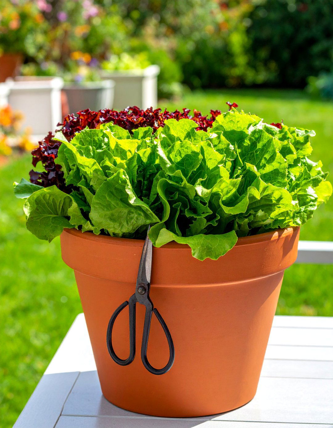 Cut and Come Again Salad Greens Bucket - 20 Bucket Garden Ideas for Creative Small Spaces