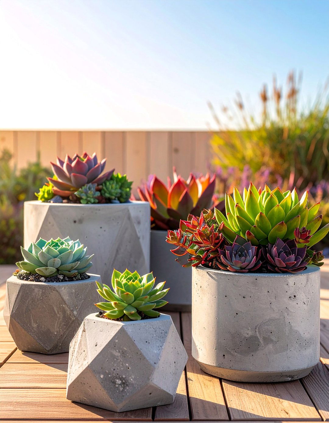 DIY Concrete Garden Planters - 25 Concrete Garden Ideas to Enhance Your Outdoor Aesthetic