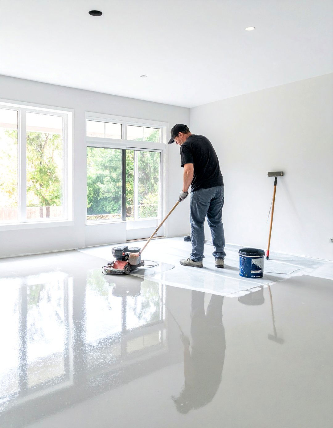 DIY Stained Concrete Floors Project - 25 Stained Concrete Floors for Modern Interiors