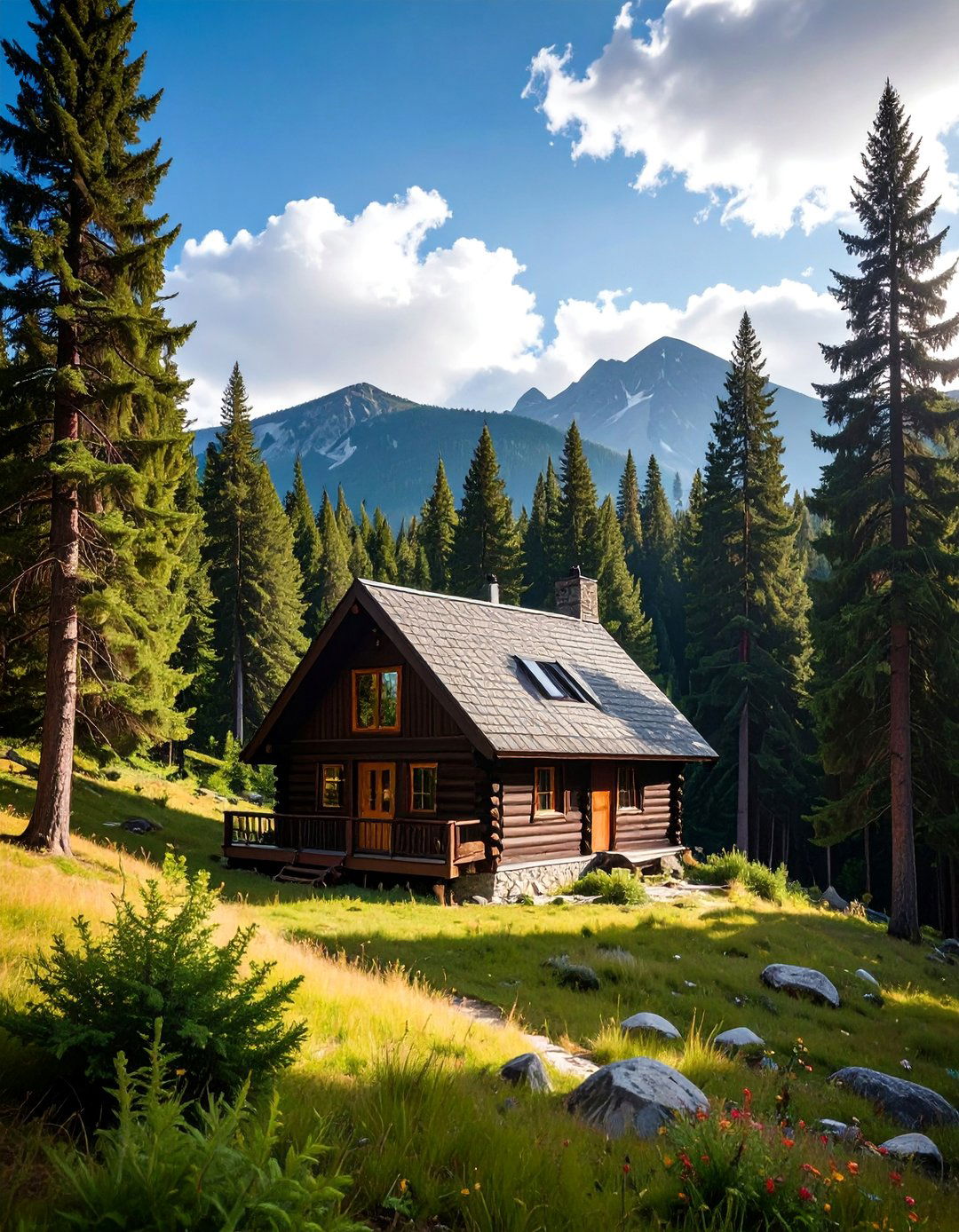 Dark Brown House Exterior for a Mountain Cabin - 25 Dark Brown House Exterior Ideas for Timeless Appeal