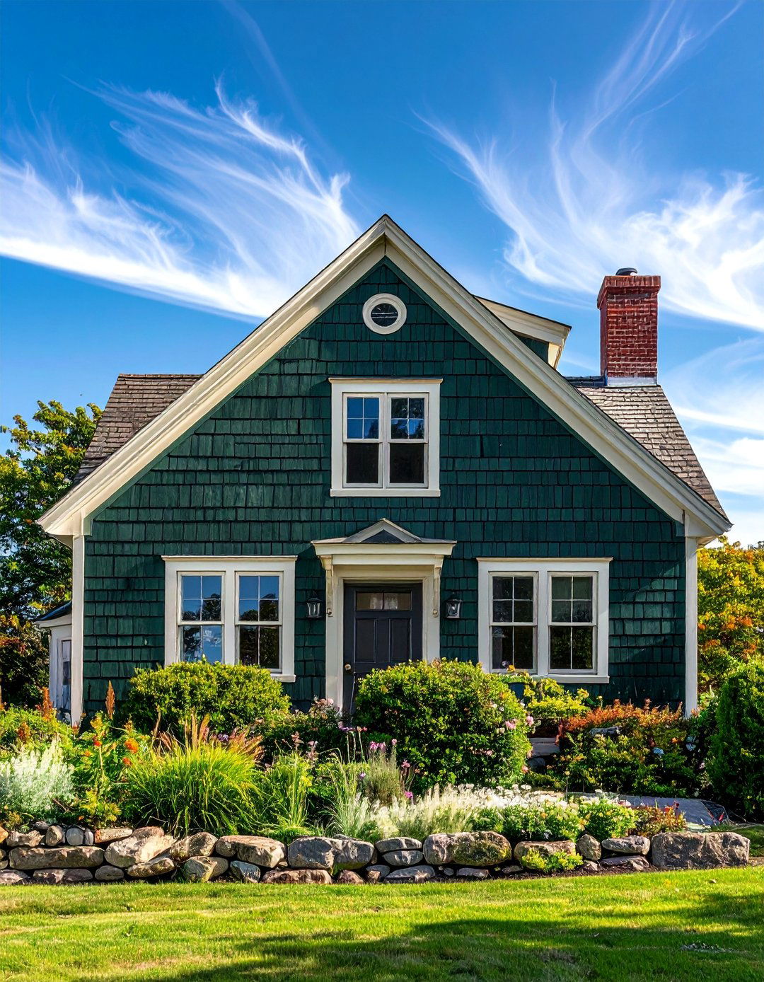 Dark Green Painted Shingles - 40 Dark Green Exterior Paint Color Schemes for Bold Homes