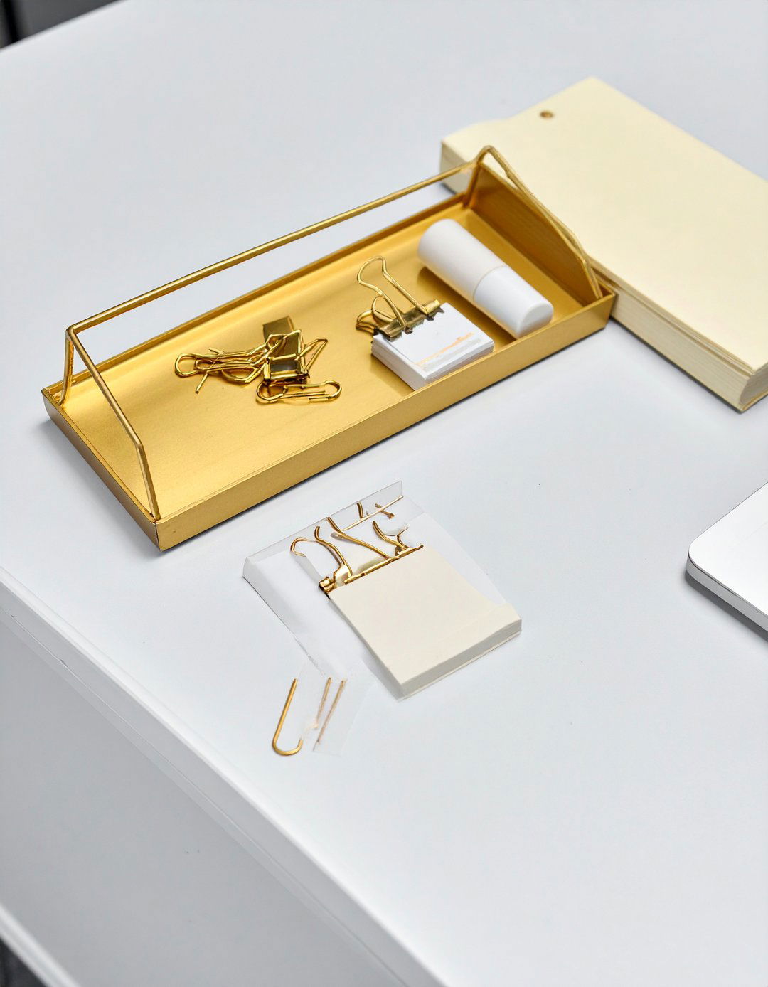 Decorative Tray for Small Items - 30 Cubicle Decor Ideas to Personalize Your Workspace