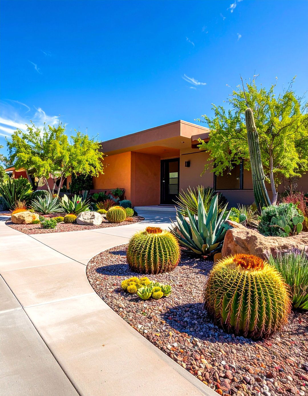 Desert Style Landscape Design - 30 Drought Tolerant Landscaping Ideas for Your Yard