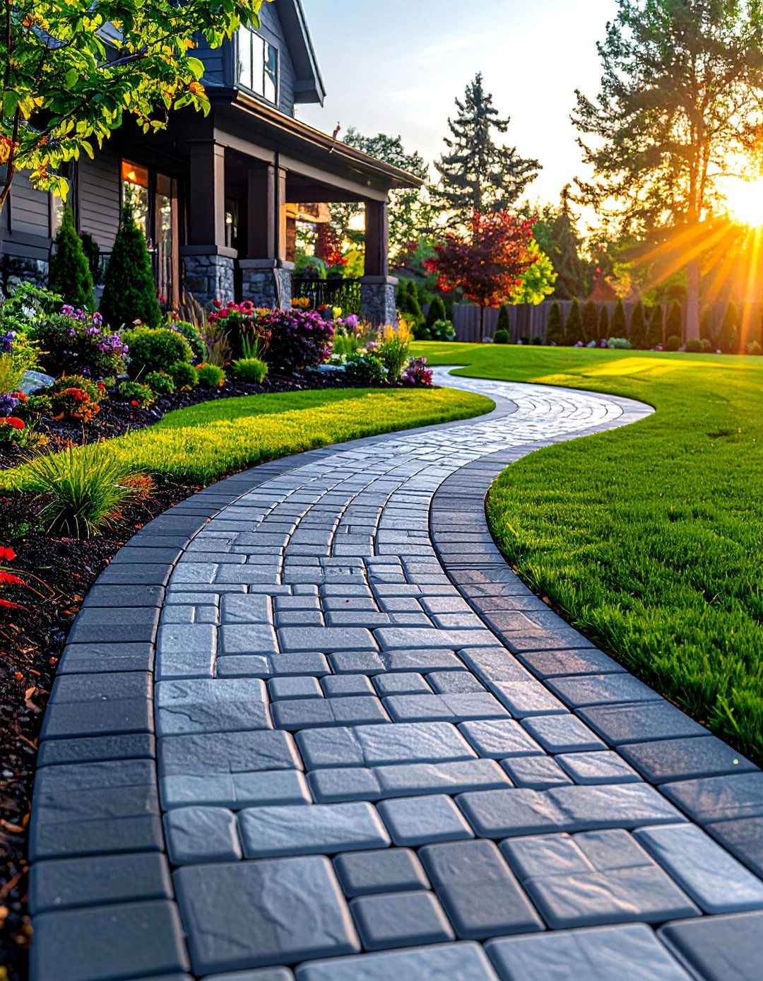 Design a New Paver Walkway - 30 Exterior Home Remodeling and Renovation Ideas