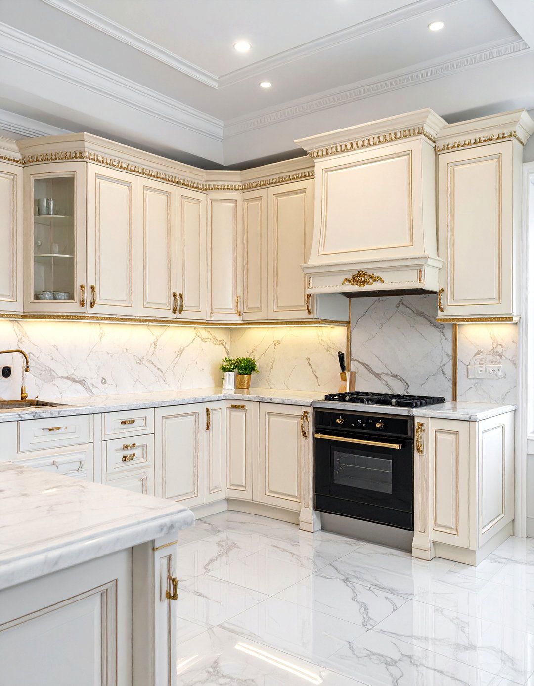 Detailed Kitchen Cabinetry with Raised Panels - 30 Traditional Interior Design Ideas for Timeless Homes