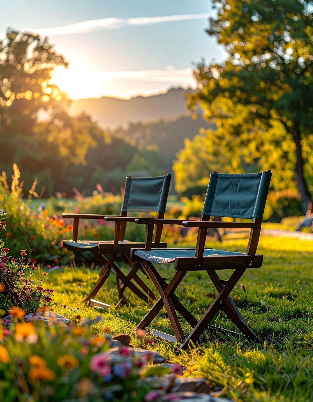 Director Chair Style - 40 Cozy Outdoor Seating Ideas for Your Backyard