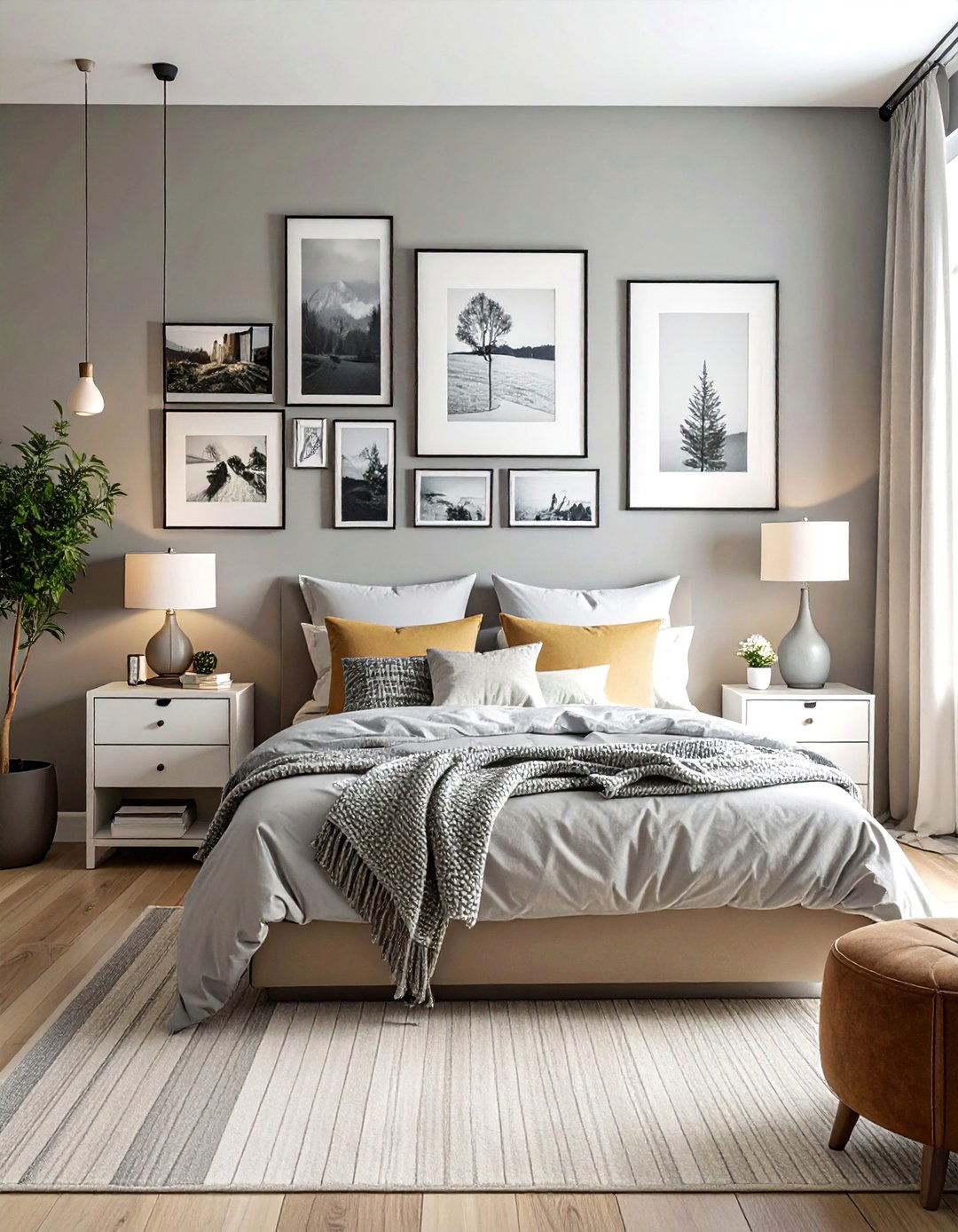 Displaying Personal Photos and Meaningful Art - 40 Cozy Bedroom Ideas for a Relaxing Retreat